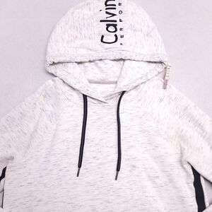 Calvin Klein Casual Long Sleeve Pullover Hoodie Womens Size Large L White
